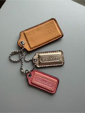 Coach hangtags set of 3